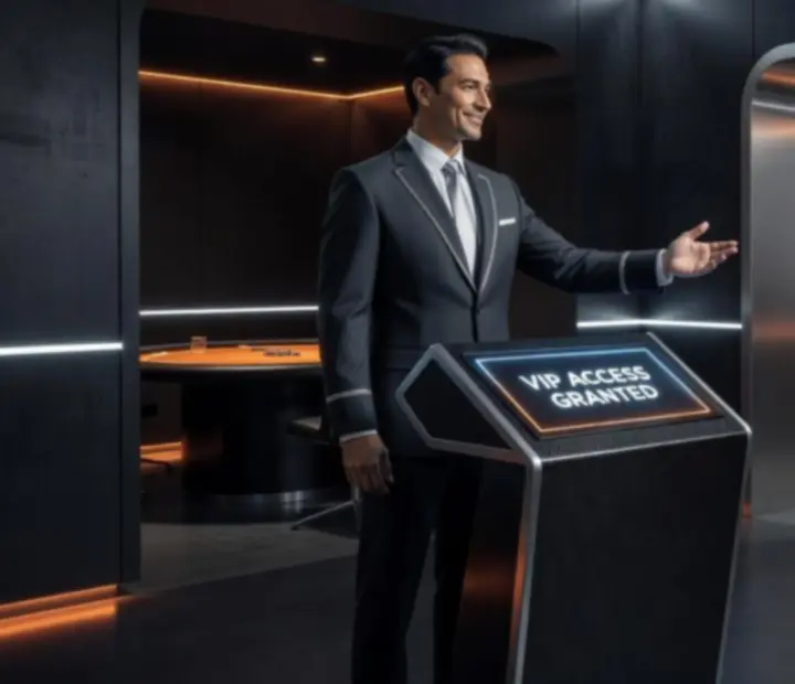 Sable Circle concierge team at a high-tech reservation desk
