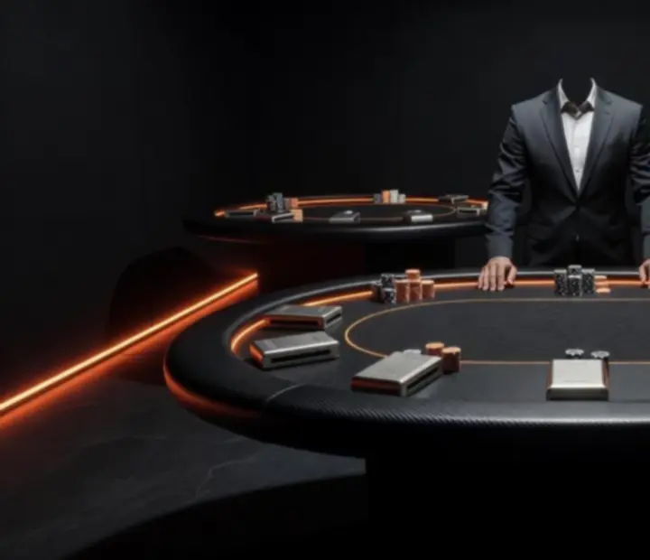 RFID-enabled offline poker card room with custom felt tables at Sable Circle in Perth