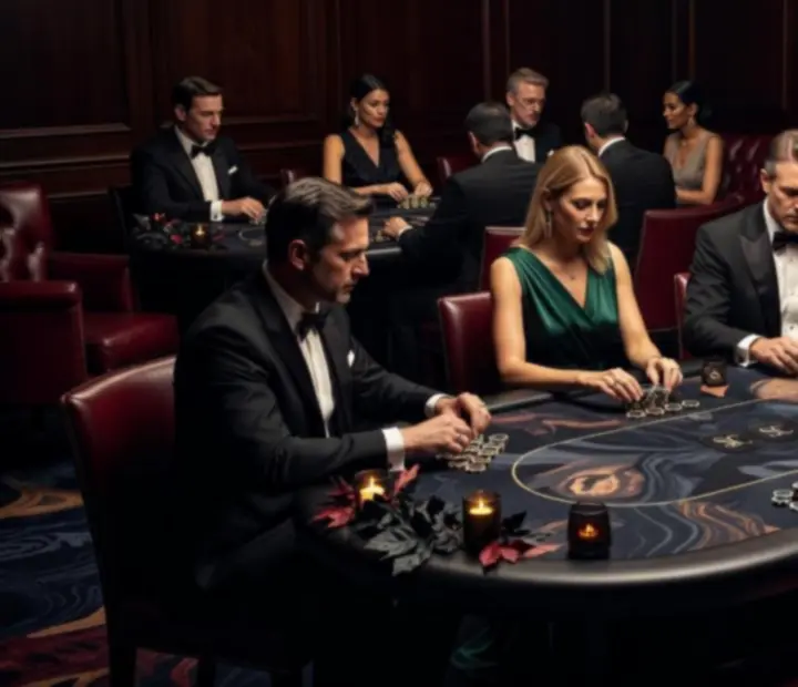 Themed poker night with custom felt and lighting at Sable Circle